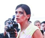 Adeline Blondieau, enceinte, arrive à la cérémonie de cloture du 51e Festival de Monte Carlo le 10 juin 2011