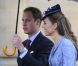 Le prince William, toujours aussi gentleman avec son épouse la princesse Catherine Middleton, duchesse de Cambridge, à la chapelle George du Château de Windsor pour l'anniversaire du duc d'Edimbourg qui célèbre ses 90 ans le 12 juin 2011