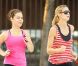 Heidi Klum au côté de sa coach ne manque jamais son jogging du matin. Ici, dans les rues de New York, le 21 juin 2011 