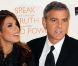 George Clooney et Elisabetta Canalis, à New York, le 17 novembre 2010. 