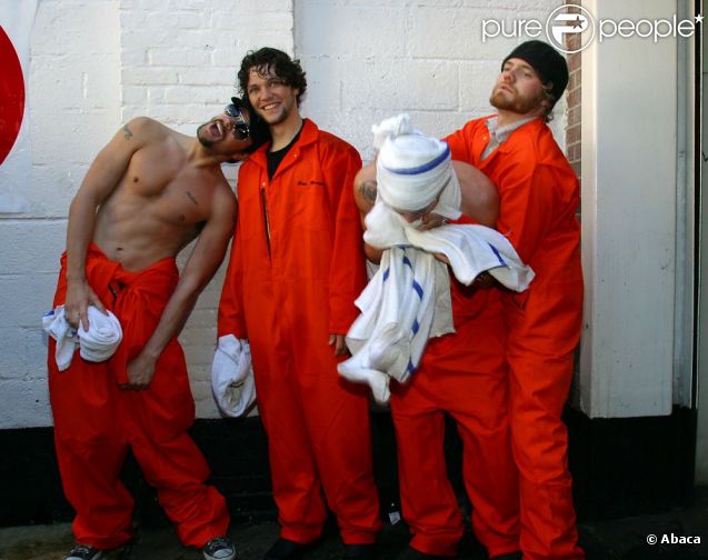 Johnny Knoxville, Bam Margera, Steve-O et Ryan Dunn en 2002