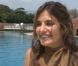 Laetitia Milot, marraine de Moana, un bébé orque né il y a trois mois au parc Marineland d'Antibes
