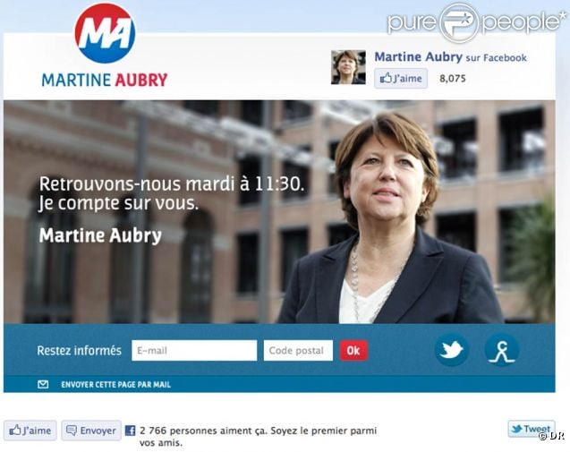 Le logo de Martine Aubry a fait bruisser la Toile, qui a fait bien des rapprochements...