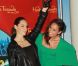 Alicia Keys à New York, découvre sa statue de cire au musée Tussauds, le 28 juin 2011