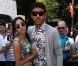  Noah Becker (le fils de Boris Becker) et  Rafaela Sanchez au défilé Diesel lors de la Fashion Week berlinoise le 6 juillet 2011 