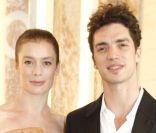 Aurélie Dupont et son compagnon Jérémie Bélingard lors de la soirée le 7 juillet 2011