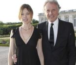 Alexandra Kazan et son compagnon François Bernheim lors de la soirée le 7 juillet 2011 au Grand Trianon pour la clôture de la Fashion Week.<br />