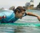 Amélie Mauresmo tout sourires et Lizarazu tout muscles ont surfé avec les pros