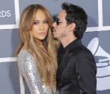 Marc Anthony et Jennifer Lopez le 13 février 2011. 