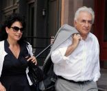 Dominique Strauss-Kahn et Anne Sinclair, à New York, le 12 juillet 2011.  