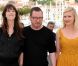 Charlotte Gainsbourg, Lars Von Trier et Kirsten Dunst lors du photocall du film Melancholia au festival de Cannes en mai 2011