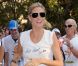 Heidi Klum, à Central Park, court dans le cadre de son Summer Run. Le 21 juillet 2011