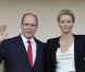 Le Couple Princier lors du meeting d'athlétisme comptant pour la Ligue de Diamant le 22 juillet 2011