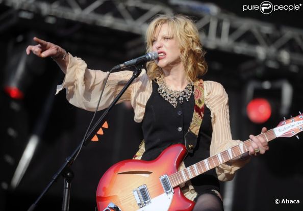 Courtney Love lors de son concert à Moscou le 24 juillet 2011 