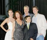 Susan Sarandon et Tim Robbins et leur trois enfants