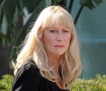 Helen Mirren sur le tournage du biopic de Phil Spector le 2 août 2011 à Long Island