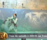  Aurélie Vaneck se bat avec une lutteuse. Diffusion le 6 août 2011 