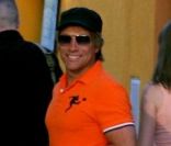 Le rockeur Jon Bon Jovi s'offre des vacances en famille à Fazana, en Croatie, le 9 août 2011. 