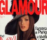 Kate Moss, 18 ans, posait en couv' du Glamour italien pour son numéro de mai 1992.