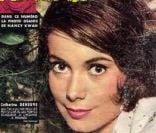 Voici la première couverture de l\'actrice Catherine Deneuve : à 17 ans, pour le magazine Festival. Janvier 1961.<br />