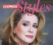 L'icône glamour Catherine Deneuve, en couv' de  L'Express Styles . Octobre 2010. 
