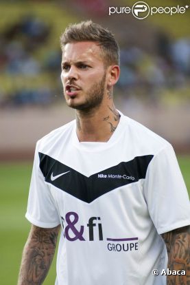 M. Pokora lors d'un match caritatif à Monaco, le 2 août 2011.