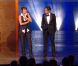 Jamel Debbouze et Florence Foresti se donnent la réplique dans un sketch hilarant en juin 2011.