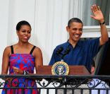Barack et Michelle Obama, à Washington le 4 juillet 2011.