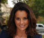 Faustine Bollaert à la conférence de presse de rentrée d'Europe 1, au mini Palais à Paris, le 29 août 2011