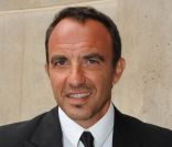 Nikos à la conférence de presse de rentrée d'Europe 1, au mini Palais à Paris, le 29 août 2011