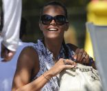 Laure Manaudou et Camille Lacourt, réunis en stage à Val d\'Isère fin août 2011, se sont bien trouvés, pour faire face aux journalistes...