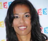 Elizabeth Tchoungui lors de la conférence de presse annuelle de France Télévisions à Paris le 31 août 2011