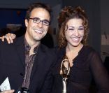 Natasha St-Pier et Sébastien Benoît, à Montréal, en octobre 2002.