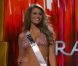 Laury Thilleman, à Sao Paulo, le vendredi 9 septembre, à l'occasion du tour préliminaire de l'élection de Miss Univers 2011.