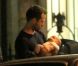 Le danseur Benjamin Millepied à Paris, avec son bébé, Aleph, 3 mois. 7 septembre 2011