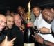 DJ Cut Killer, Tony Parker, Tony Gomez, Kévin Seraphin, Nicolas Batum et Lorent Pietrus au Queen à Paris le 19 septembre 2011