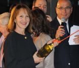 Nathalie Baye baptise le Diamant II sur les bords de Seine à Paris, le 20 septembre 2011.