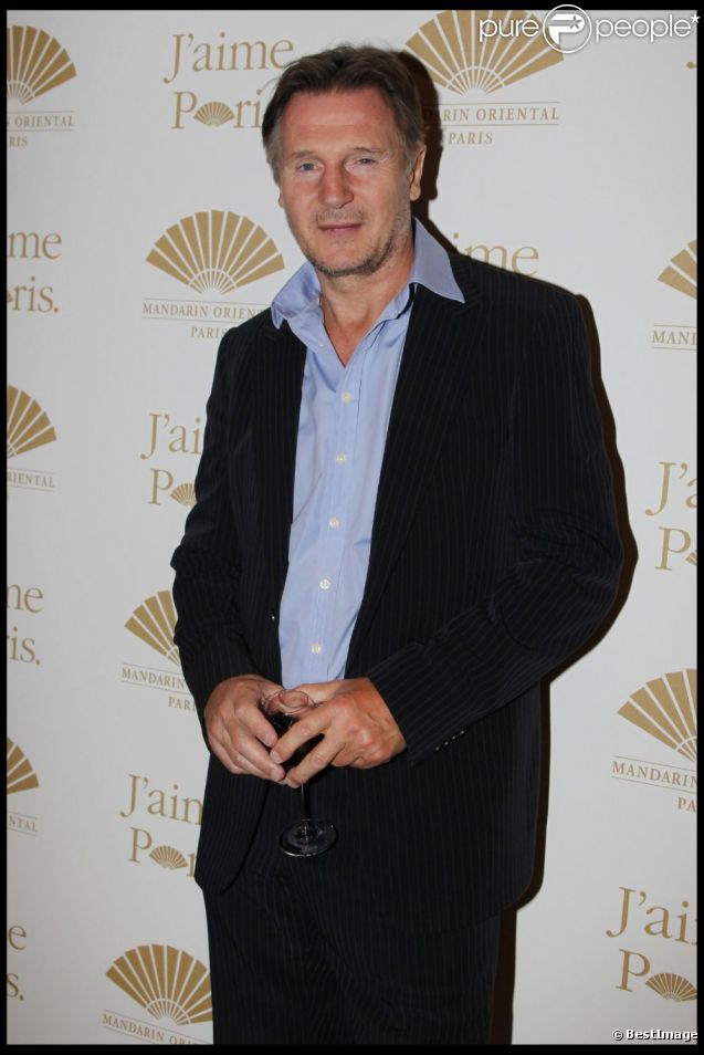 Liam Neeson lors de l'inauguration du Mandarin Oriental Paris. 22 septembre 2011