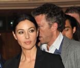 Monica Bellucci et Vincent Cassel lors de la projection de The Artist, au Grand Rex, à Paris. 28 septembre 2011