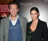 Vincent Cassel et Monica Bellucci lors de la projection de The Artist, le 28 septembre 2011.