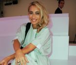 Alexandra Golovanoff au défilé printemps-été 2012 de Carven lors de la Fashion Week parisienne le 29 septembre 2011
