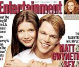 Matt Damon et Gwyneth Paltrow, premiers rôles dans Le Talentueux Mr. Ripley, prennent la pose pour la couverture d\'Entertainment Weekly. Décembre 1999.<br />