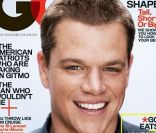 Août 2007 : l\'acteur Matt Damon pose en couverture du magazine GQ.<br />