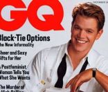 Matt Damon, à 29 ans, dépose son charmant sourire pour le magazine GQ. Décembre 1999.<br />
