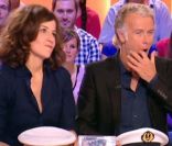Franck Dubosc contre Olivier Pourriol, sur le Plateau du  Grand journal , le 29 septembre 2011. La séquence en question démarre à la neuvième minute.