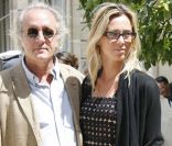 Didier Barbelivien et Laure, à Paris, le 14 juillet 2009.