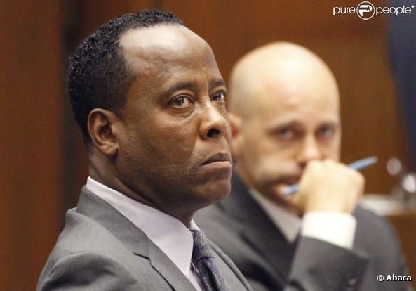 Procès du docteur Conrad Murray accusé d'homicide involontaire sur Michael Jackson à Los Angeles le 3 octobre 2011 - ici Conrad Murray