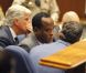 Procès du docteur Conrad Murray accusé d'homicide involontaire sur Michael Jackson à Los Angeles le 3 octobre 2011 - ici Conrad Murray 