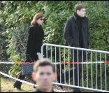 Valentin Livi et Carole Amiel aux funerailles de Claude Berri le 15 janvier 2009