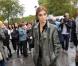 L'ex rédactrice en chef de Vogue Paris, Carine Roitfeld, avait anticipé le retour du reptile dans les garde-robes en l'arborant dès l'automne 2010. Paris, le 5 octobre 2010. 